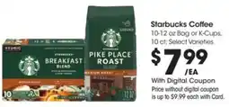 Kroger Starbucks coffee offer