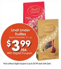 Kroger Lindt lindor truffles offer