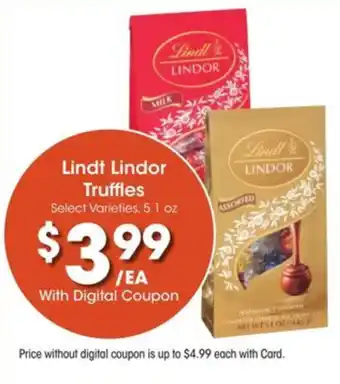 Kroger Lindt lindor truffles offer