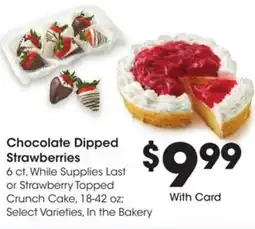 Kroger Chocolate dipped strawberries offer