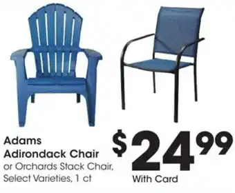Kroger Adams adirondack chair offer