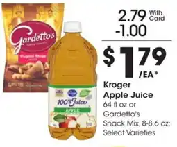 Kroger Kroger apple juice offer