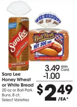 Kroger Sara lee honey wheat or white bread offer