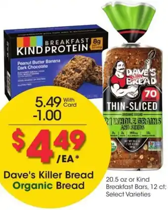 Kroger Dave's killer bread organic bread offer