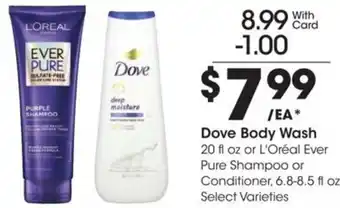 Kroger Dove body wash offer