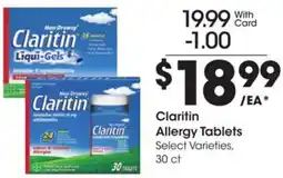 Kroger Claritin Allergy Tablets offer