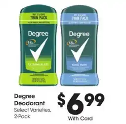 Kroger Degree deodorant offer
