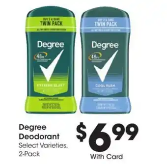 Kroger Degree deodorant offer