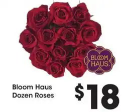 Kroger Bloom haus dozen roses offer
