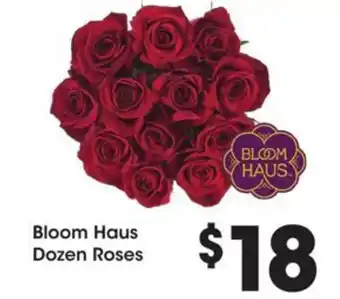 Kroger Bloom haus dozen roses offer