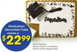 Kroger Graduation decorated cake offer