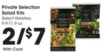 Kroger Private selection salad kits offer