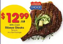 Kroger Ribeye steaks offer