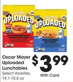 Kroger Oscar mayer uploaded lunchables offer