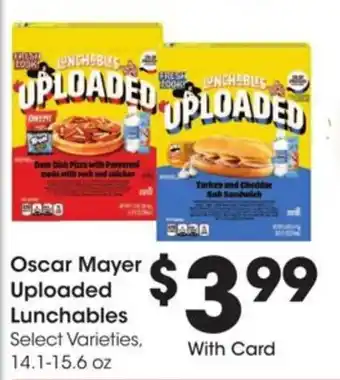 Kroger Oscar mayer uploaded lunchables offer