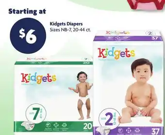 Family Dollar Kidgets Diapers offer