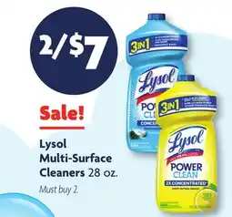 Family Dollar Lysol Multi-Surface Cleaners offer