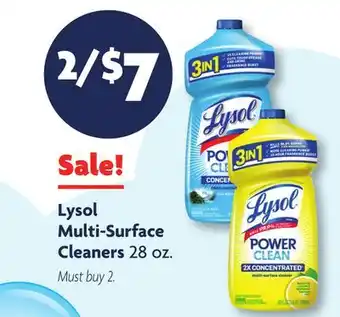 Family Dollar Lysol Multi-Surface Cleaners offer