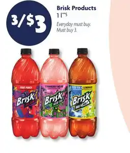 Family Dollar Brisk Products offer