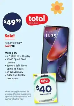 Family Dollar Moto g 5G offer
