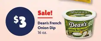Family Dollar Dean's French Onion Dip offer