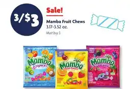 Family Dollar Mamba Fruit Chews offer