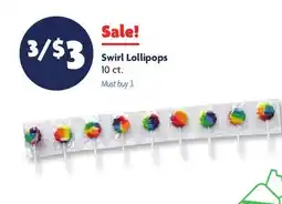 Family Dollar Swirl Lollipops offer