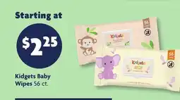 Family Dollar Kidgets Baby Wipes offer