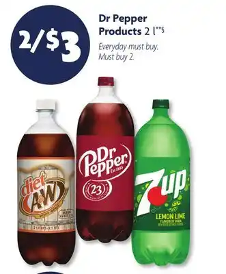 Family Dollar Dr Pepper Products offer