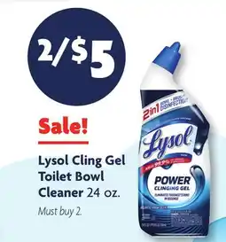 Family Dollar Lysol Cling Gel Toilet Bowl Cleaner offer