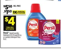 Dollar General Persil Liquid Laundry Detergent Detergent 20-25 Load/34 oz. or Laundry Detergent Pacs 16 ct offer