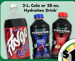 Dollar Tree 2 - L. Cola or 28-oz. Hydration Drink offer