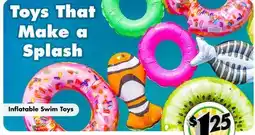 Dollar Tree Inflatable Swim Toys offer