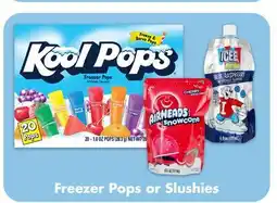 Dollar Tree Freezer Pops or Slushies offer