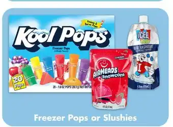 Dollar Tree Freezer Pops or Slushies offer
