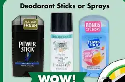 Dollar Tree Deodorant Sticks or Sprays offer