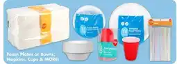 Dollar Tree Foam Plates or Bowls, Napkins, Cups & MORE offer