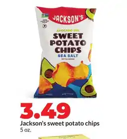 Hy-Vee Jackson's sweet potato chips offer
