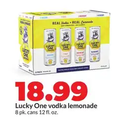 Hy-Vee Lucky One vodka lemonade offer
