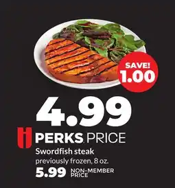 Hy-Vee Swordfish steak offer