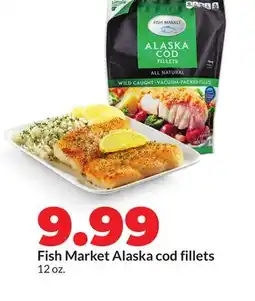 Hy-Vee Fish Market Alaska cod fillets offer