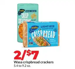 Hy-Vee Wasa crispbread crackers offer