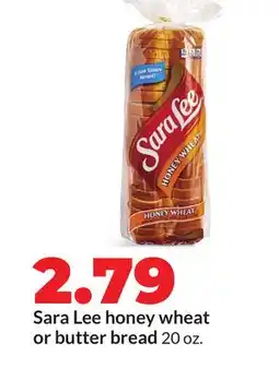 Hy-Vee Sara Lee honey wheat or butter bread offer