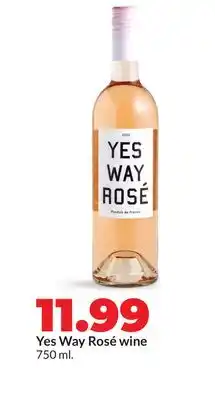 Hy-Vee Yes Way Rosé wine offer