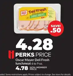 Hy-Vee Oscar Mayer Deli Fresh lunchmeat offer