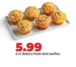 Hy-Vee 6 ct. Bakery fresh mini muffins offer