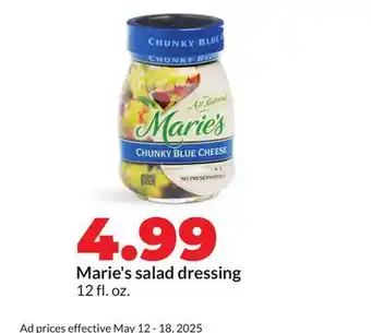 Hy-Vee Marie's salad dressing offer