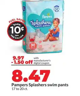 Hy-Vee Pampers Splashers swim pants offer