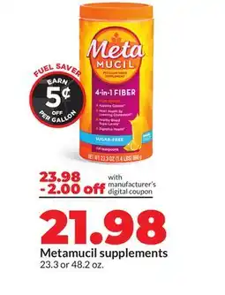 Hy-Vee Metamucil supplements offer