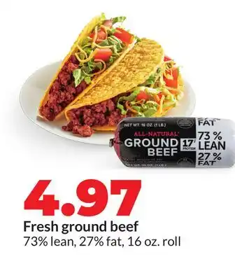 Hy-Vee Fresh ground beef offer